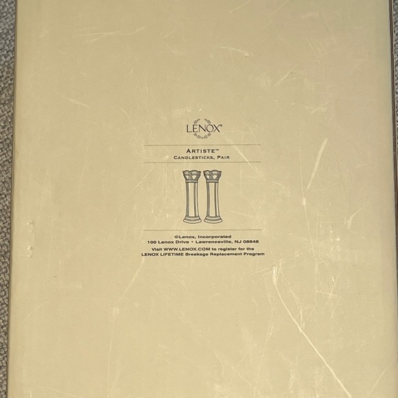 NWB Lenox Artiste candlestick holders - Picture 1 of 4